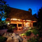 custom timber frame gazebo exterior