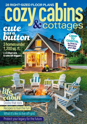cozy cabins magazine cover