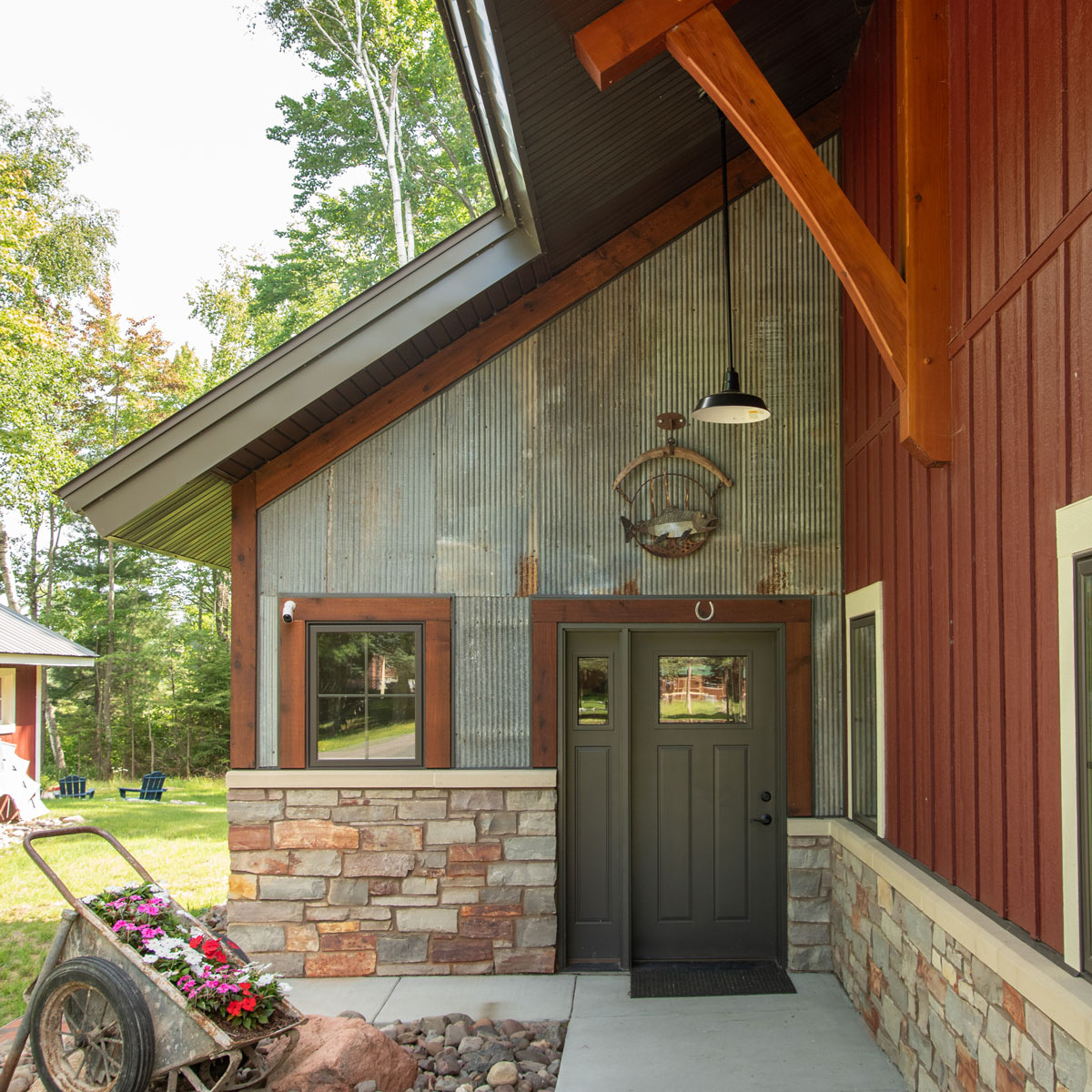 custom timber home exterior
