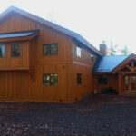timber frame home exterior