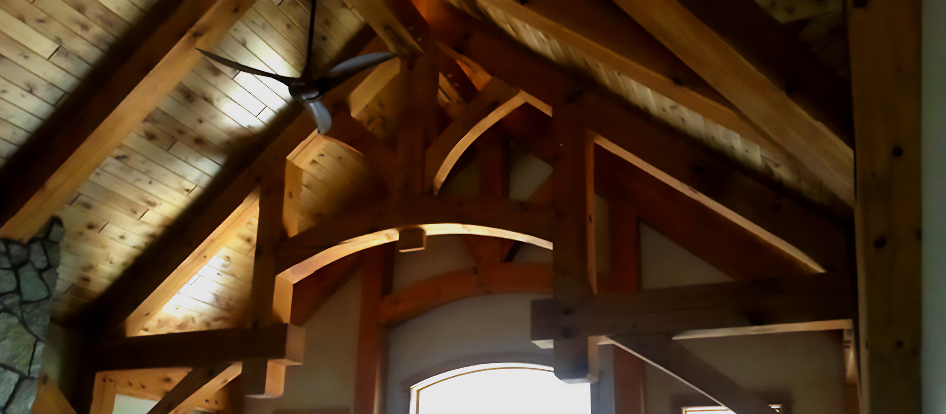 Hudson, WI Rustic White Pine Home Custom Timber Frames
